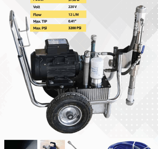 MX-9800E(HYDRAULIC AIRLESS PAINTING MACHINE )